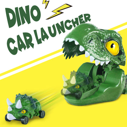 Kids Dinosaur Cars Launcher Toys Set