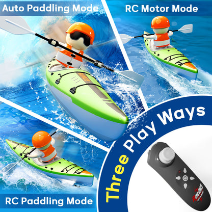 Kids Remote Control Boat Toy (Green)