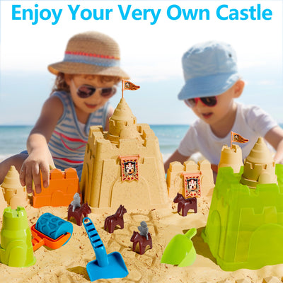 Fidtoy Knight Castle Beach Bucket Toy Set for Kids