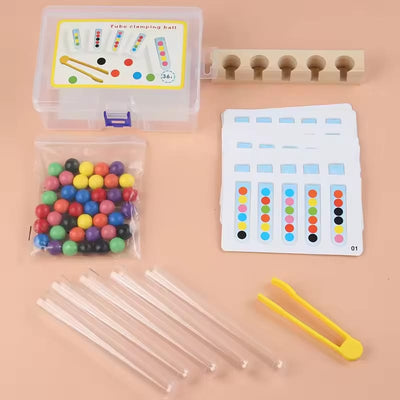 Colorful Clip Beads Test Tube with 48 Pattern Challenge