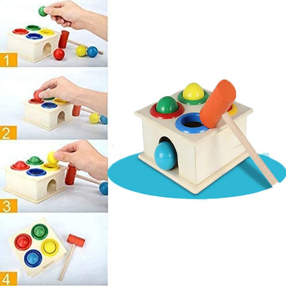Small Colorful Knock The Ball Hammering for Toddlers - 313