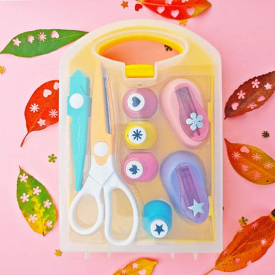 Kit de bricolage pour enfants – Set de création artistique amusant avec perforatrices en papier