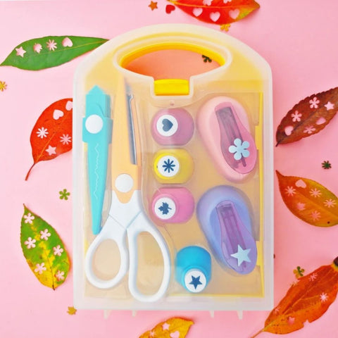 Kit de bricolage pour enfants – Set de création artistique amusant avec perforatrices en papier
