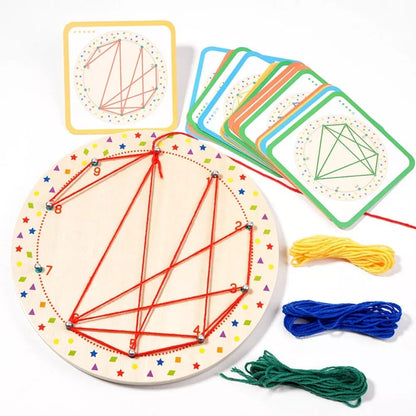Wooden Geoboard Thread Winding Pattern Kit - 579