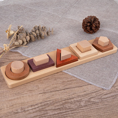 Premium Natural Wood Educational Toy Set