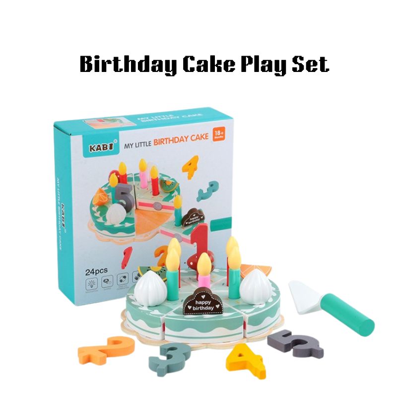 Birthday Cake Play Set Pretend Play Toy
