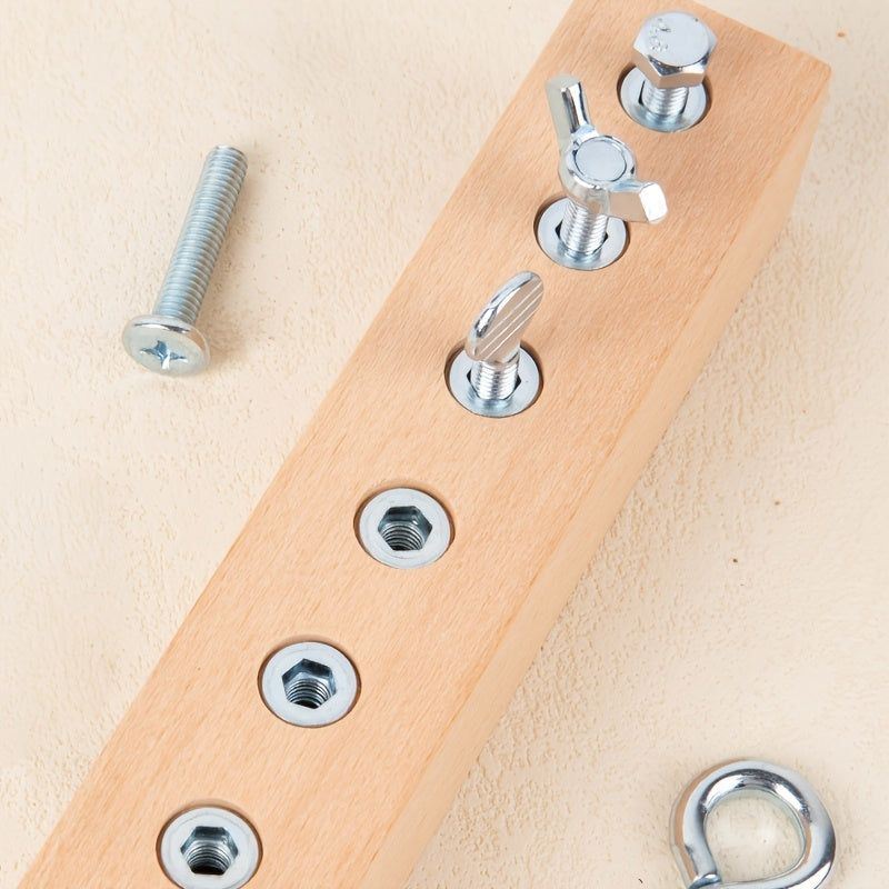 Fidtoy Screw and Nut Tool Set for Toddlers STEM Learning and Fine Motor Skills