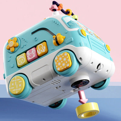 Fidtoy Musical Activity Bus Toy with Lights and Sounds