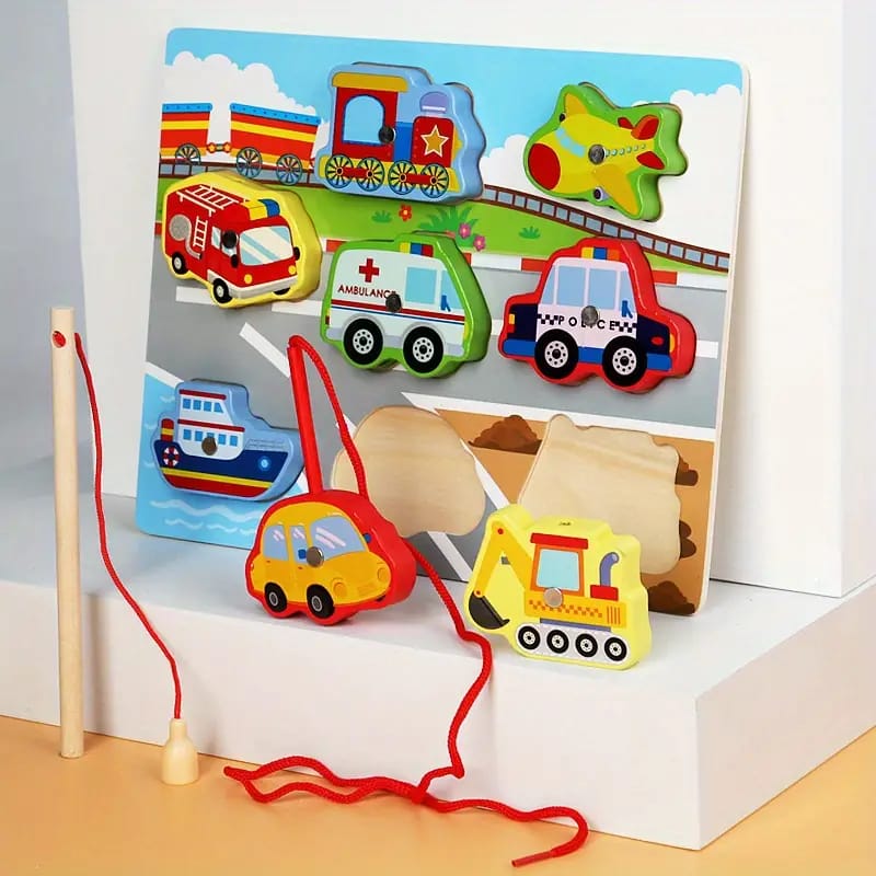 3D Magnetic Lacing Colorful Puzzle - Random Design - 003