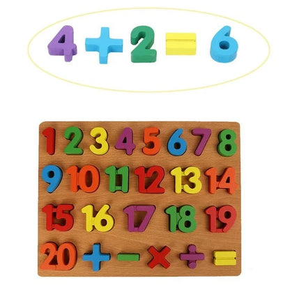 3D Wooden Number Learning Board - 1 to 20