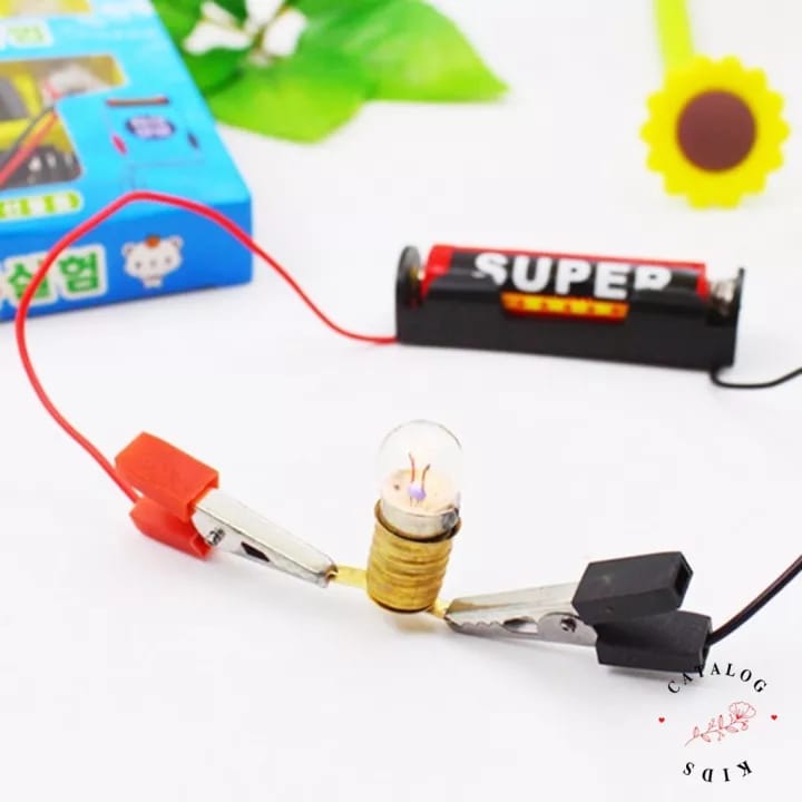 DIY Fan & Light Circuit Game Logical Science Experiment for Kids - 185
