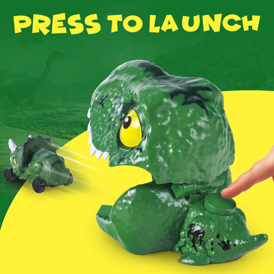 Fidtoy Dinosaur Launcher Car Toy for Kids