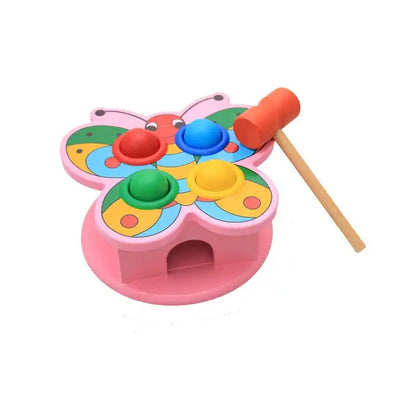 Wooden Pounding Animal Hammering Ball Set Random Design - 096