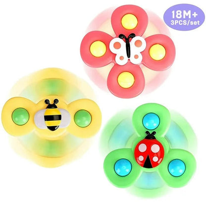 Suction Cup Activity Spinner Toy 3 pieces - 329