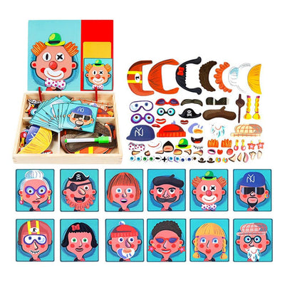 Livre de Puzzles Magnétiques Clown Rigolo