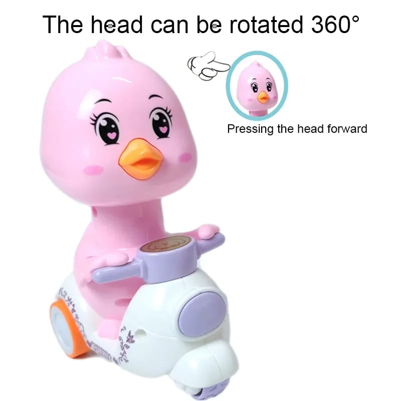 Press & Go Cartoon Chick Motorcycle - 866