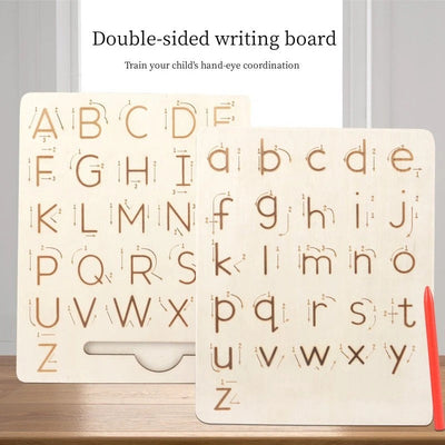 Montessori Double-Sided Alphabet Tracing Board - 324
