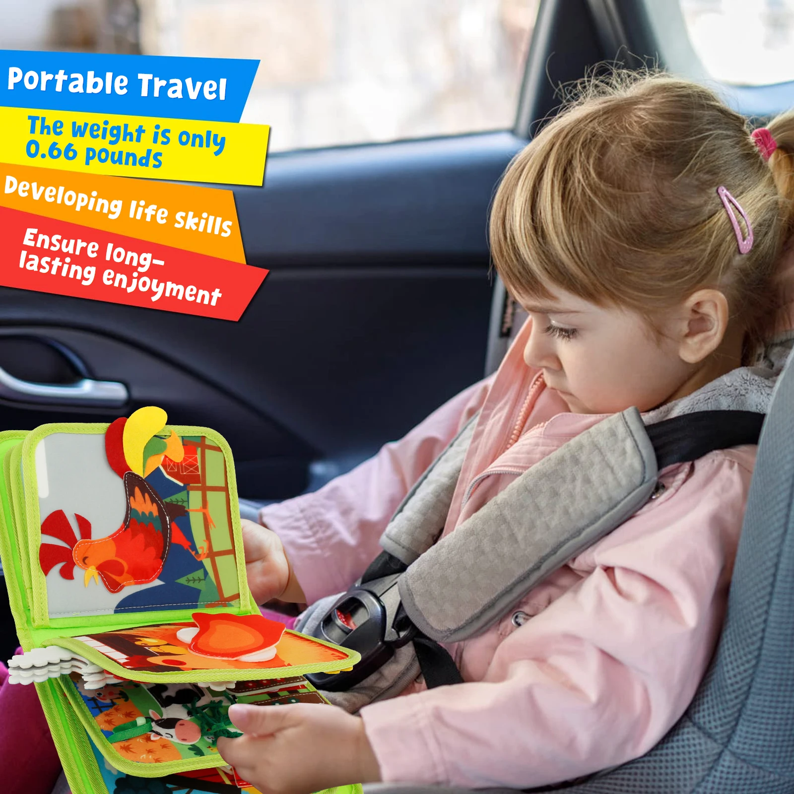 Interactive Farm Adventure – Montessori Quiet Book