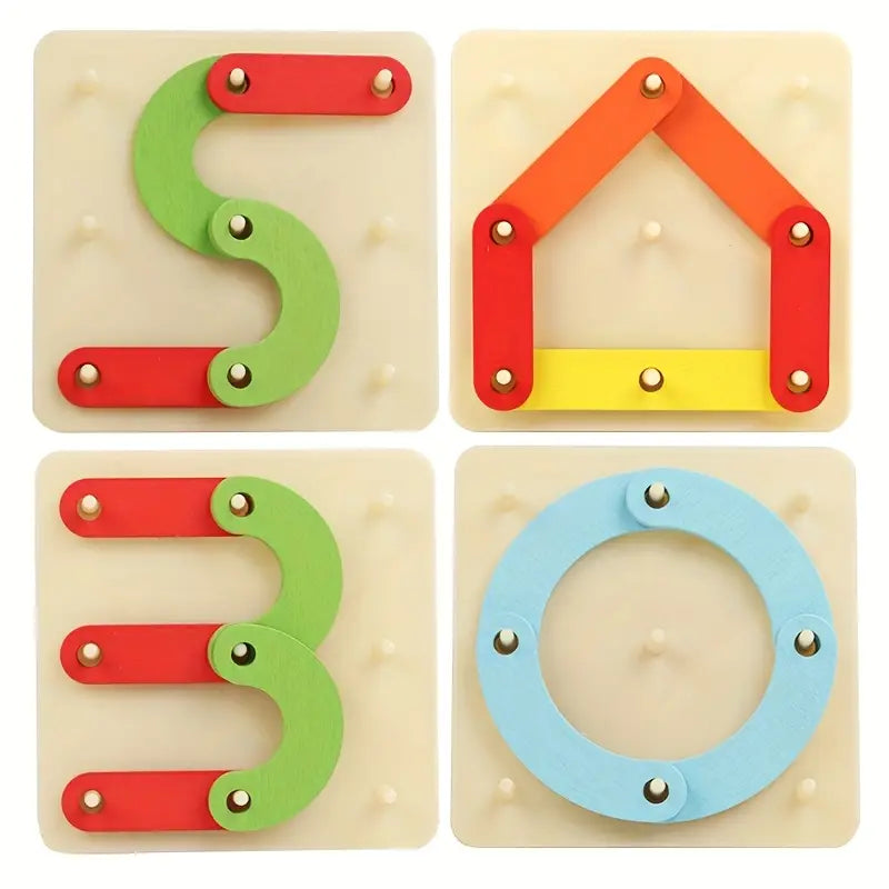 Wooden Hundred Change Collage ABCD