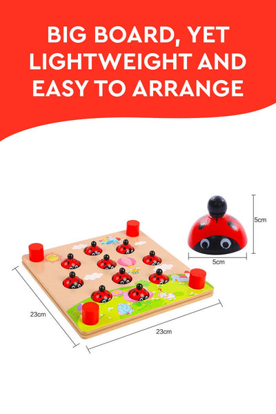 Fun and Educational Ladybug's Garden Skill-Developing Memory Board Game
