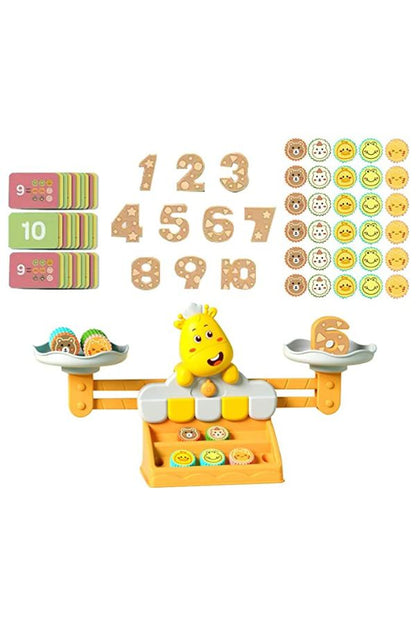 Giraffe Learning Balancing Scale