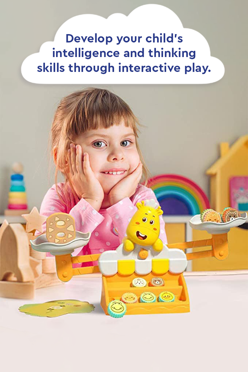 Giraffe Learning Balancing Scale