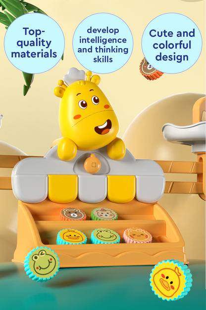 Giraffe Learning Balancing Scale