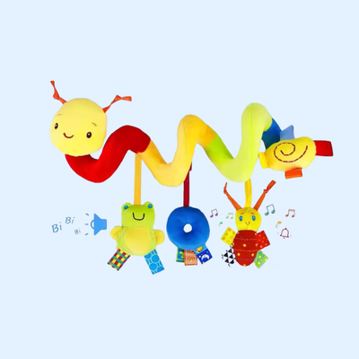 Jouet sensoriel Fidtoy BusyBugg pour poussette et lit de bébé, pour bébés de 0 à 6 mois