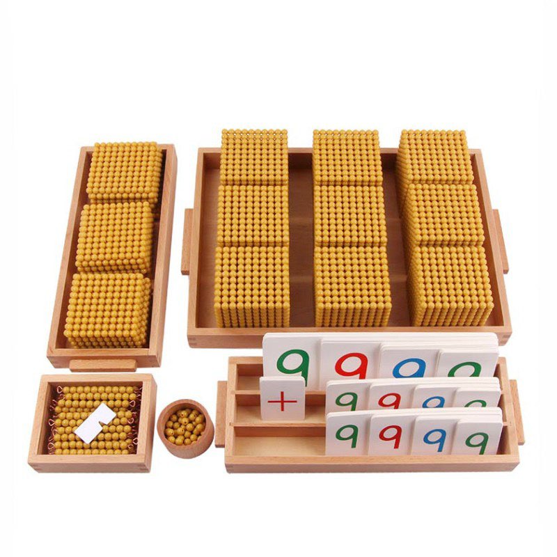 Montessori Golden Bead Bank Game Complete Bundle