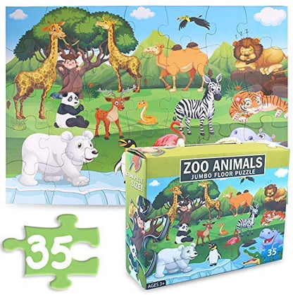 Zoo Animal Jumbo Floor Puzzle