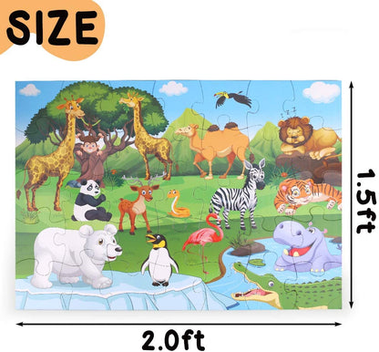 Zoo Animal Jumbo Floor Puzzle