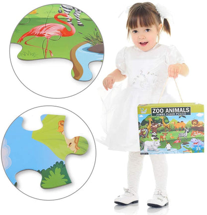 Zoo Animal Jumbo Floor Puzzle