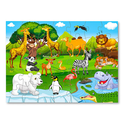 Zoo Animal Jumbo Floor Puzzle