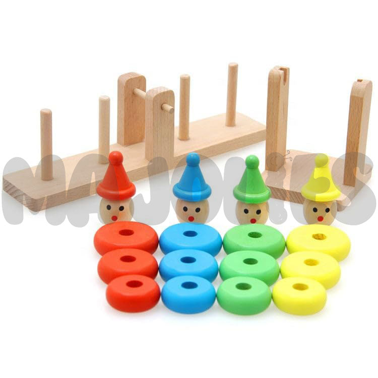 Wooden Balance and Stacker Game