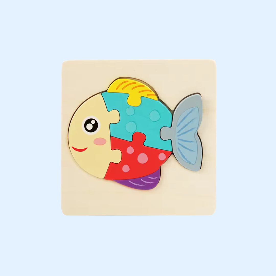 TibaToes™ Shape & Learn Wooden Puzzle