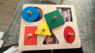 Montessori Seperate Geometric Shape Puzzle Set of 4