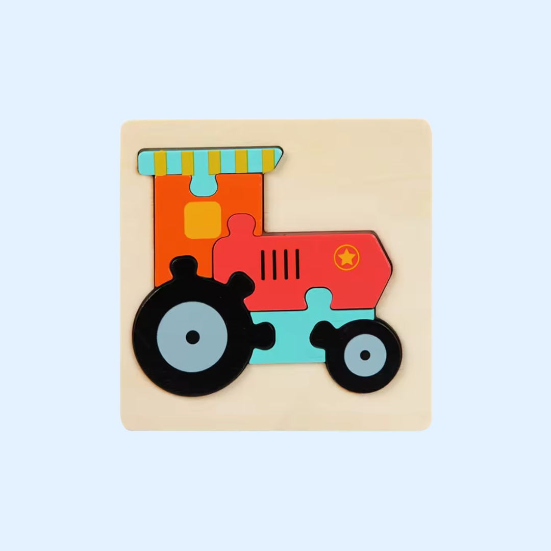 TibaToes™ Shape & Learn Wooden Puzzle