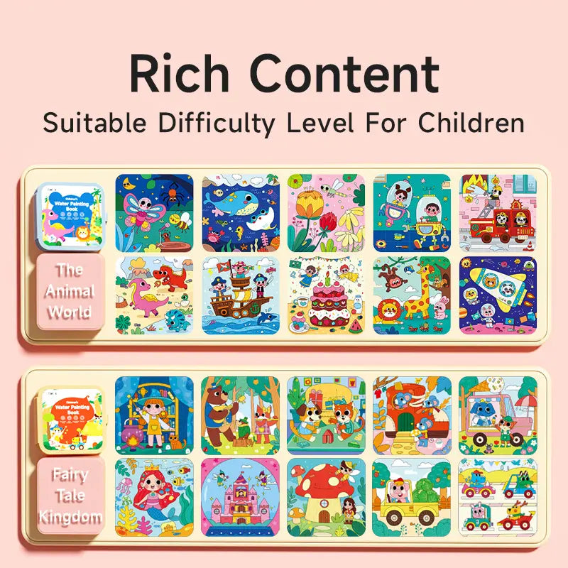 Montessori Water Coloring Book V2