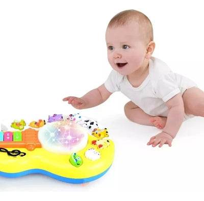 Fidtoy Guitare Musicale Girafe avec Lumières et Sons pour Enfants