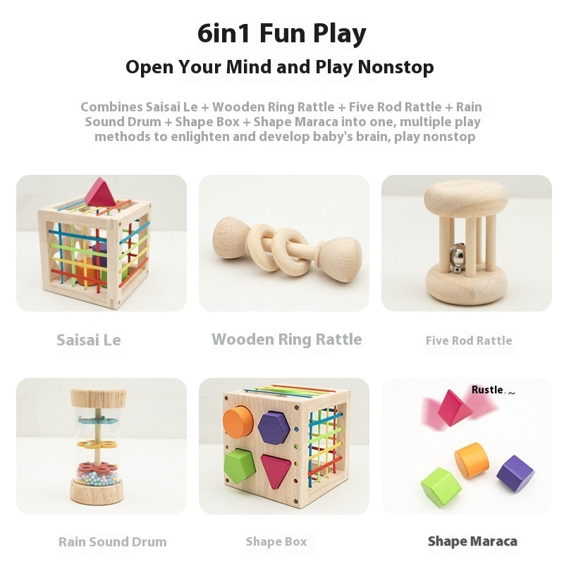 wooden educational toys for infants Early Education Wooden Plug-Le Toy