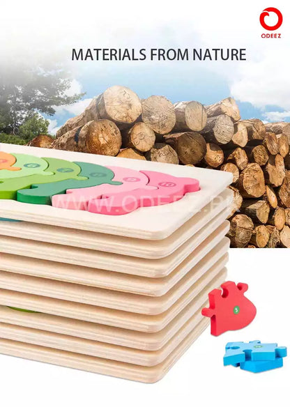 3D Wooden Animal Board - Caterpillar