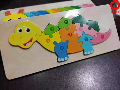 3D Wooden Animal Board - Dinosaur