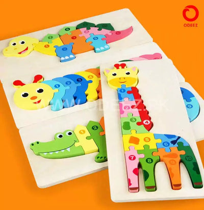 3D Wooden Animal Board - Dinosaur