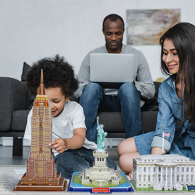 Fidtoy Set de Puzles 3D de Monumentos para Niños y Adultos