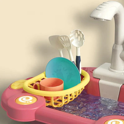 Juego de simulación de lavaplatos y utensilios de cocina - 08K