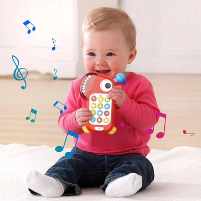 Juguete sensorial Fidtoy Learning con varias actividades para bebés, teléfono de juguete