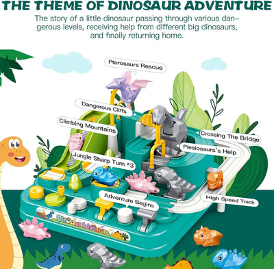 Dinosaur Car Adventure Track Play Set - 134