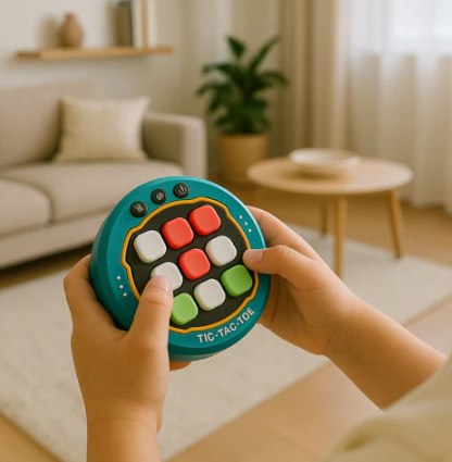 LED Tic Tac Toe Game for Kids & Families – Interactive Light-Up Board Game for Fun Learning & Play