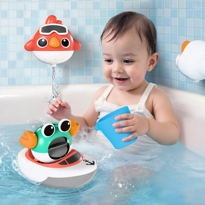 Fidtoy 5 Piece Bath Toy Set for Babies and Toddlers