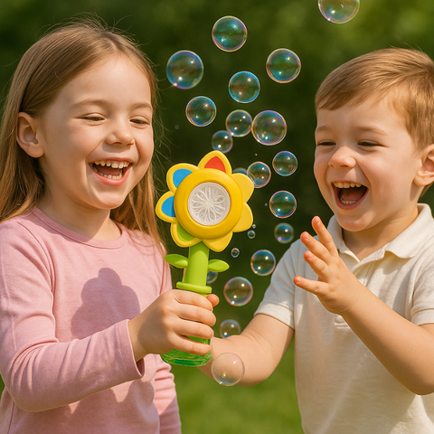 Seven-color Flower Bubble Machine